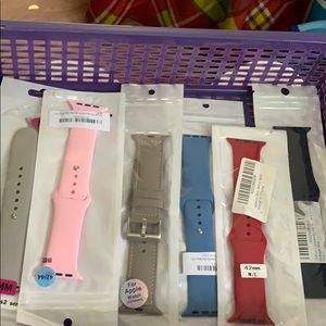 New iwatch bands med/large gray, blue, pink, etc